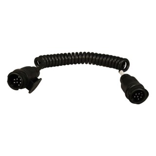 câble en spirale 8-polig 1.25m bouchons en plastique 13p