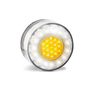 feu latéral LED câble blanc + orange universel 12V