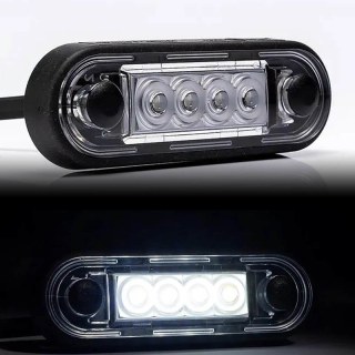 LED feu de position blanc 0,5m DC 12-36V DC