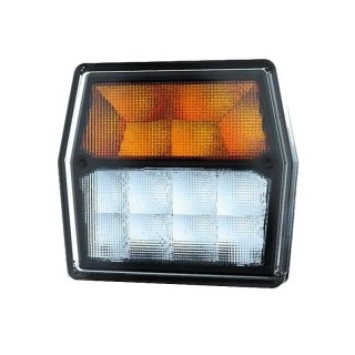LED feu de position avec fue clignotant blanc / orange baïonnette à 5 pôles 12-24V