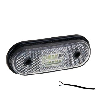 feu de position LED 0.5m câble, extrémité ouverte blanc 50cm 12-24V