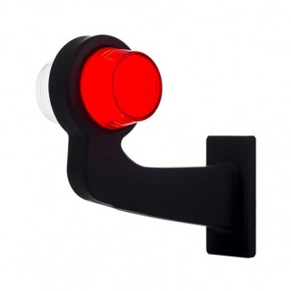 feu d'encombrement rouge/blanc gauche cable 500mm 12/24V lentille givrée