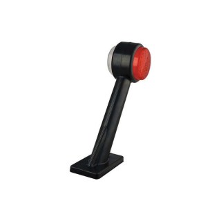feu d'encombrement gauche rouge/blanc câble 200 mm 12/24V