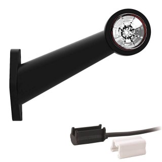 feu d'encombrement rouge/blanc gauche P&R câble 200mm, 1,5mm² 12/24V