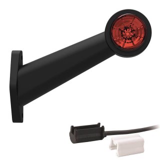 feu d'encombrement rouge/blanc droit P&R câble 200mm, 1,5mm² 12/24V