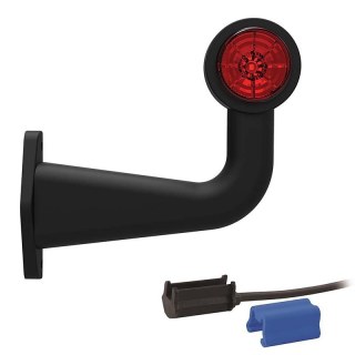 feu d'encombrement rouge/blanc droit DC câble 200mm, 0,75mm² 12/24V