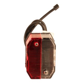 feu d'encombrement Flexipoint rouge / blanc DC câble 500mm