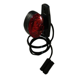 feu d'encombrement 935 led rouge / blanc câble 500mm avec quick connector
