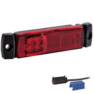 feu de position Rouge Câble DC 500 mm IP67 12/24V