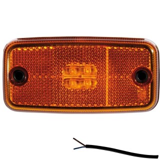 feu de position latéral cable 500mm 12/24V orange
