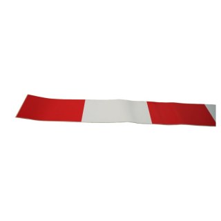 bande de marquage largeur 92 mm, longueur 1000 mm rouge / blanc