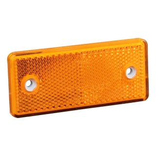 réflecteur ⌧ orange à visser + auto-collant 96 x 42
