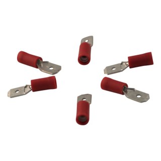 fixation pour prise plate pour le fil 0,5 – 1,5mm2 6,3x0,8,mm Rouge