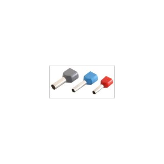 twin sleeve connector pour le fil 2 x 0.75mm2 Ø1,8 , mm gris