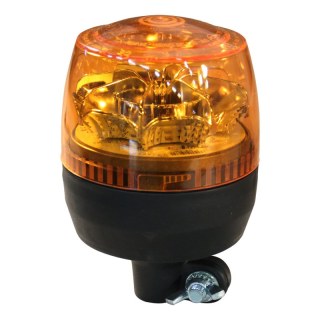 gyrophare LED 12-24V orange fixation à insérer, base flexible