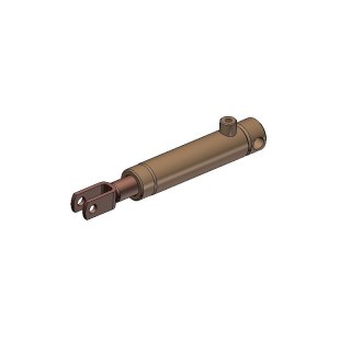 cylindre de frein avec ressort de rappel et kit de montage (montage inférieur) Ø30mm Ø50mm 95mm longueur rétractée 290mm / longu