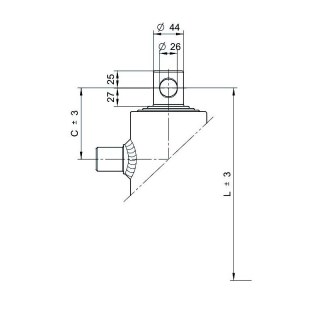 telescopic cylinder 7ton stroke 1190mm 4 stages bore