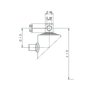 hefcilinder 6ton slag 840mm 6 traps gat