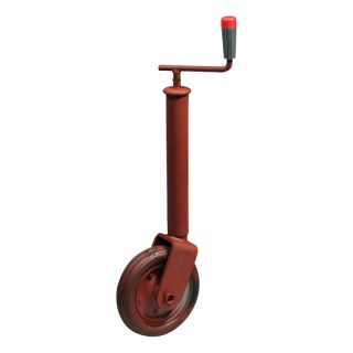 jockeyräder, nicht faltbares Ø48-mm-Rad mit minimal lackierter Gummilauffläche