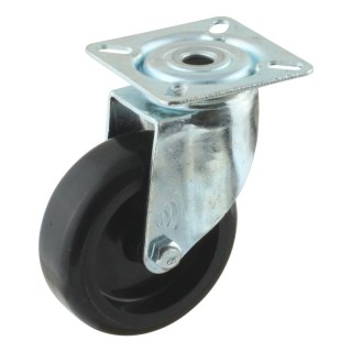 roulette pivotante 75mm serie 65 - 60 montage de la plaque palier lisse