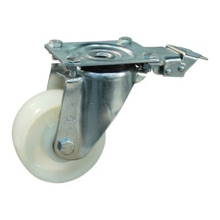 roulette pivotante 200mm serie 34 ᠆ 11 plaatbevestiging met uitsparing richtingvastzetter roulement à billes