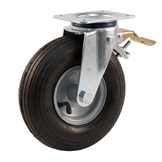 ruota girevole con freno 2.50-4 2.10x4H2 ET0 NL75mm metallo V-5501 grigio 12 piastra cuscinetto a sfere