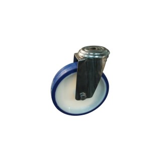 roulette pivotante 200mm série 27 ᠆ 30 trou pour boulon Roulement à billes en inox