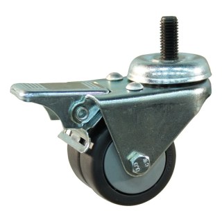 roulette pivotante avec frein 50mm serie 64 ᠆ 42 draadstift M10 palier lisse