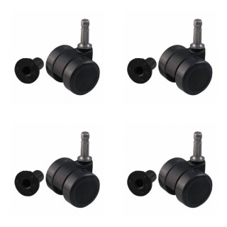 roulette pivotante 36mm 36mm série 74-73 gladde stift voor kunststof huls goupille glissant palier lisse palier lisse