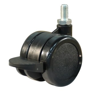 roulette pivotante avec frein 50mm série 65-73 draadstift M8 palier lisse