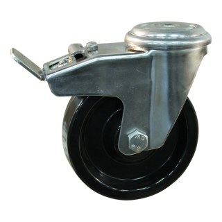 roulette pivotante avec frein 150mm trou pour boulon palier lisse