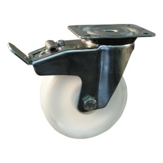 roulette pivotante avec frein 80mm 31 montage de la plaque palier lisse