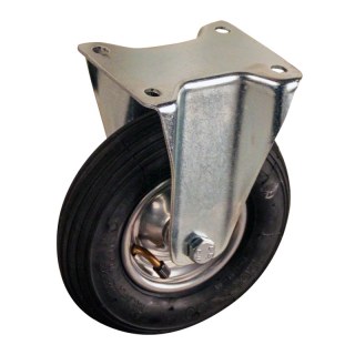 fixed castor 7x1 3/4 (175x45) 1.25x3.8 (200x50) ET0 NL60mm steel C-179 silver grey 15 plate mounting roller bearing