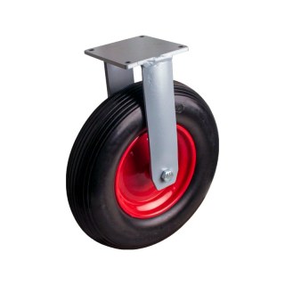 roue + pneu en caoutchouc solide + roulement à rouleaux Ø25 NL75mm métal Rouge 4.00x8 ligne 2.50Ax8 20 montage de la plaque roul