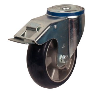 roulette pivotante avec frein 160mm série 03 ᠆ 15 trou pour boulon roulement à billes