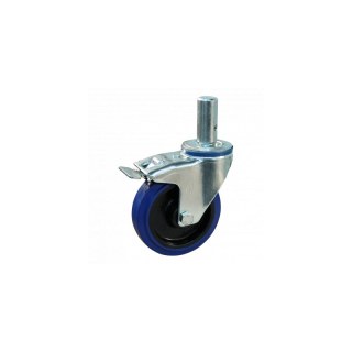 roulette pivotante avec frein 125mm série 13 ᠆ 15 goupille roulement à billes