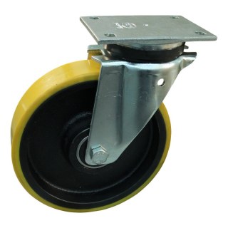 roulette pivotante 200mm série 28 ᠆ 14 montage de la plaque roulement à billes Roulement à billes en inox