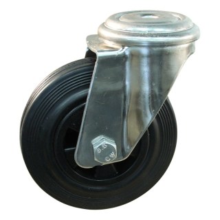 roulette pivotante 100mm série 01 ᠆ 31 trou pour boulon palier lisse