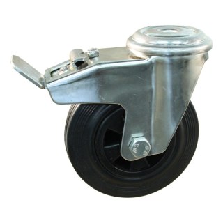 roulette pivotante avec frein 80mm série 01 ᠆ 31 trou pour boulon palier lisse