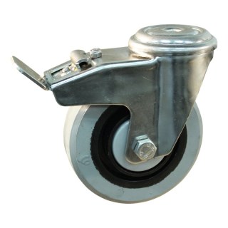 roulette pivotante avec frein 160mm série 14 ᠆ 31 trou pour boulon Roulement à billes en inox