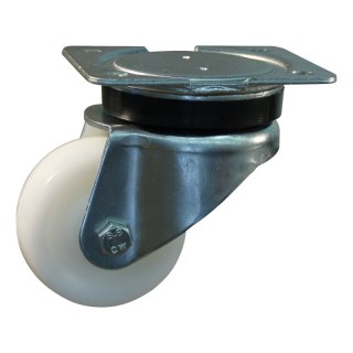 roulette pivotante 100mm serie 33 ᠆ 14 montage de la plaque palier lisse