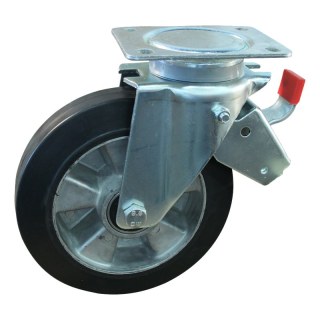 roulette pivotante avec frein 250mm série 10 ᠆ 14 plaatbevestiging met uitsparing richtingvastzetter roulement à billes