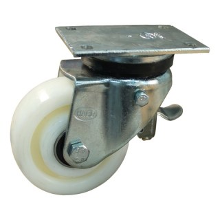roulette pivotante avec frein 160mm serie 33 ᠆ 18 montage de la plaque palier lisse