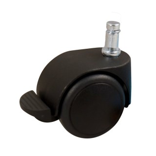 roulette pivotante avec frein 50mm série 74-68 draadstift M8 palier lisse