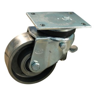 roulette pivotante avec frein 130mm serie 45 ᠆ 18 montage de la plaque roulement à billes