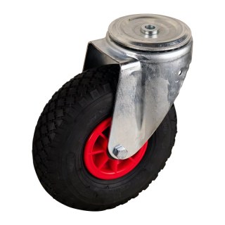ruota girevole 3.00-4 2.10x4 ET0 cuscinetto a rulli Ø20 NL75mm plastica V-6605 Cuscinetto a piastra di montaggio rosso 91