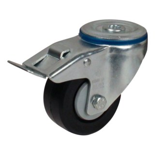 roulette pivotante avec frein 80mm série 07 ᠆ 15 trou pour boulon roulement à billes