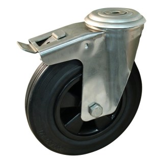 roulette pivotante avec frein 200mm série 01 ᠆ 30 trou pour boulon palier lisse