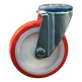 roulette pivotante 200mm série 27 ᠆ 15 trou pour boulon palier lisse