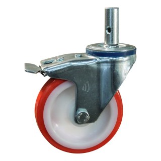 roulette pivotante avec frein 100mm série 27 ᠆ 15 goupille palier lisse